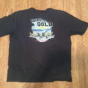 TOMMY BAHAMA THIRD AND GOLD BLACK T-SHIRT SIZE XL